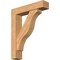 Ekena Millwork Funston Block Smooth Bracket w/ Offset Brace, Western Red Cedar, 7 1/2"W x 34"D x 42"H BKT0806X34X42FST05SWR - alternate 1